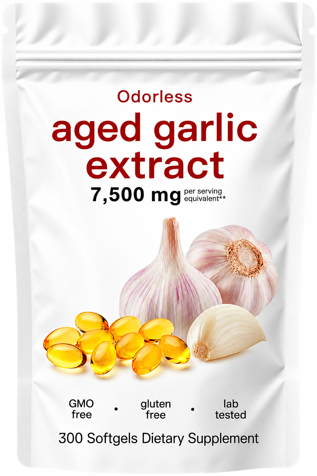 Odorless Aged Garlic Extract pouch